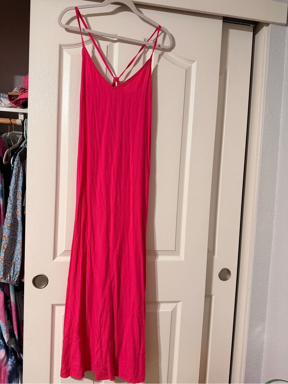 Size L Old Navy Bright Pink Maxi Dress